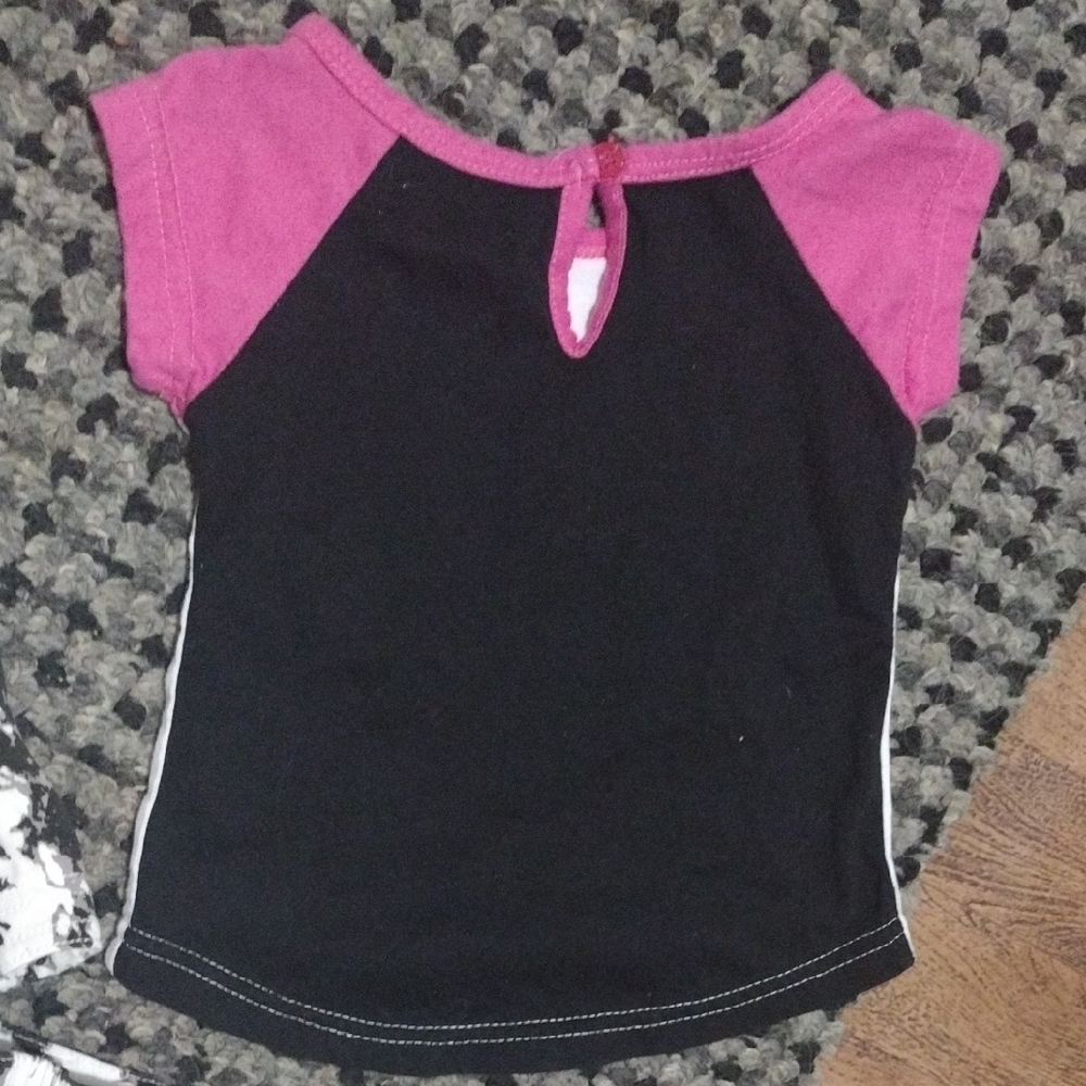 Apple Bottoms Pink and White Love Tee with Black Splatter Set - Picture 15 of 17